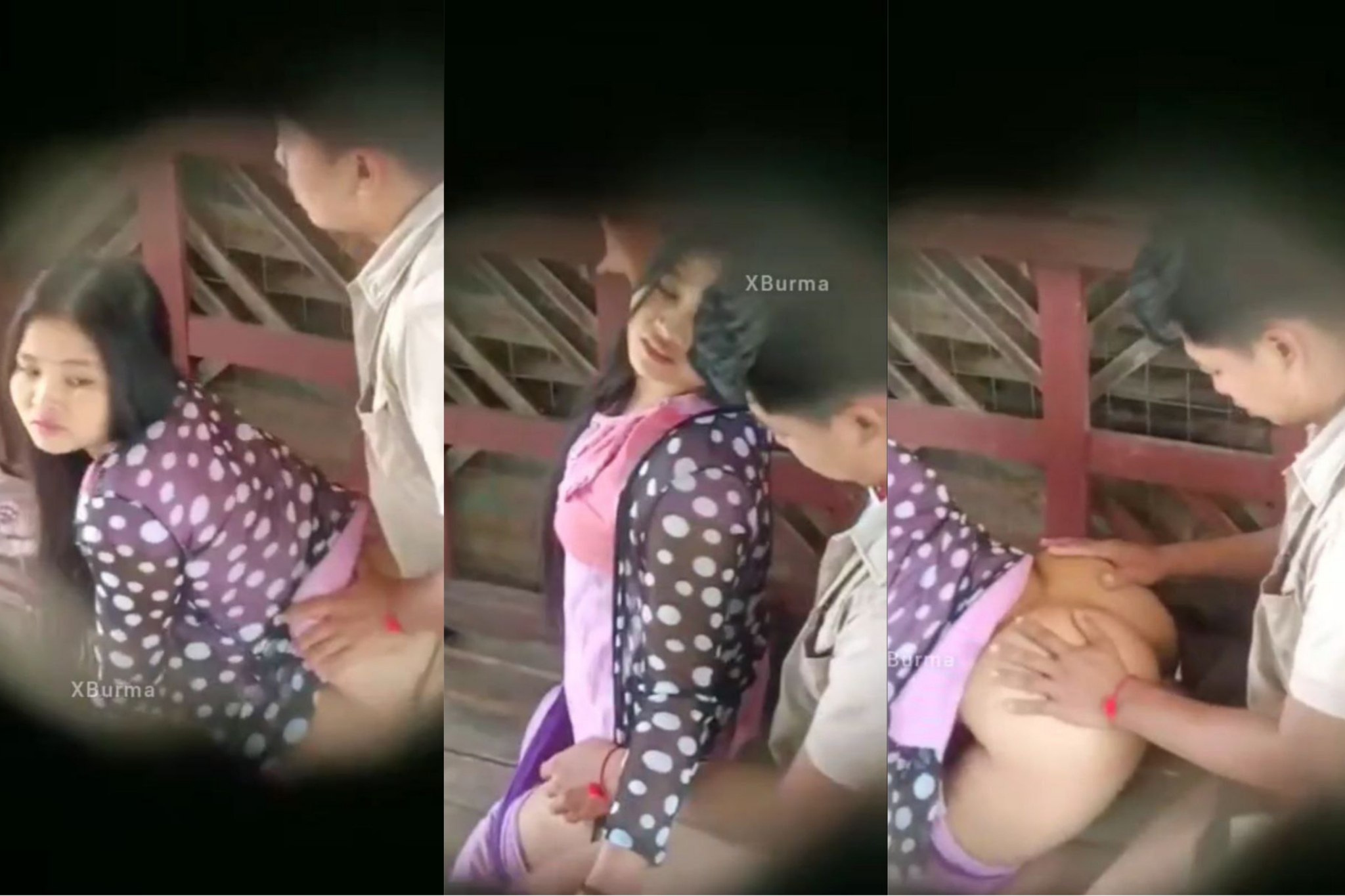 အိမ်နောက်ဖေးမှာပါ်တင်ကိုခံနေတာစော်